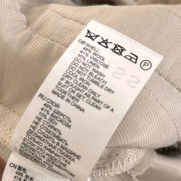 Reiss Tan High Waist Shorts with Tailored Fit - Picture 9 of 10